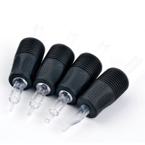 100PCS - 25mm Black Bat Disposable Silicone Grips Tubes