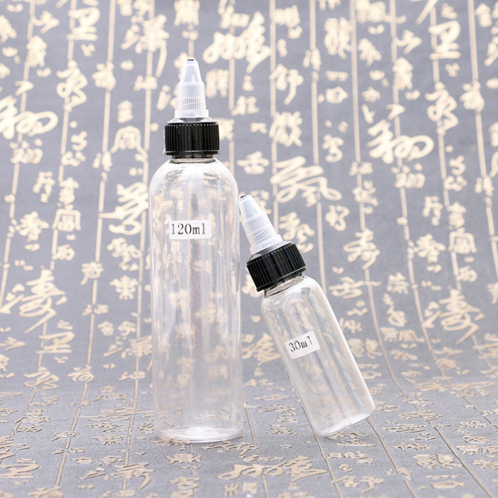 Plastic Empty Tattoo Ink Bottle with Twist Top