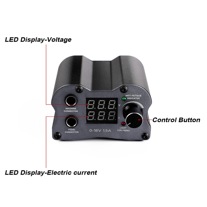 Dylan Digital LCD Tattoo Power Supply