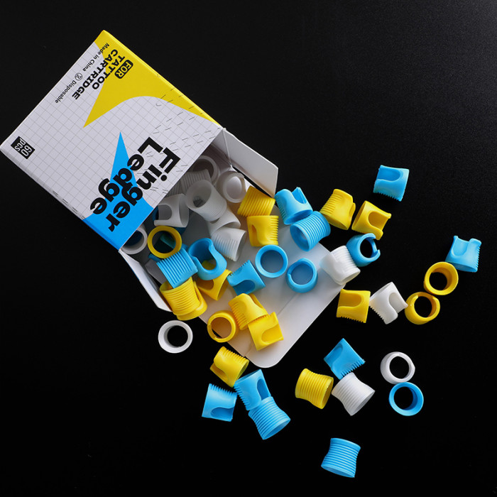 60PCS Silica Gel Finger Ledge For Cartridge Needles