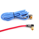 New 90 Degree Angle Joint RCA Silicone Connecting Wire