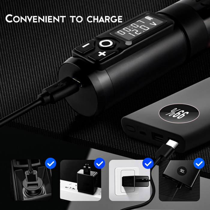 New Soldier Wireless Tattoo Pen Machine (Free Shipping)
