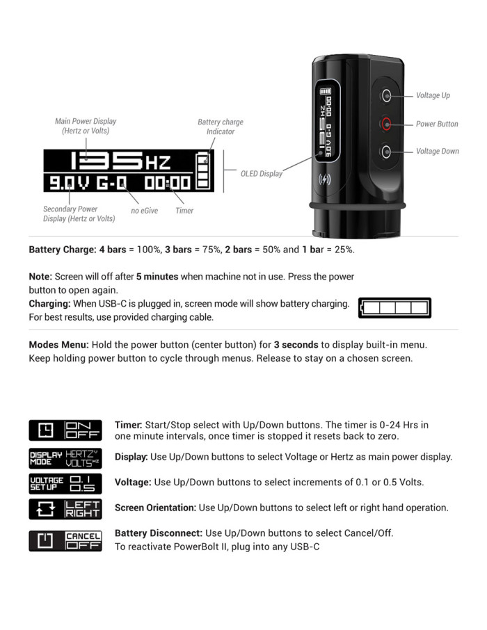 New FX-3 Pro Wireless Tattoo Battery Pen Machine With 2 PowerBolts (Free Shipping)
