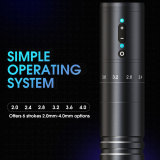 New Paco Wireless Tattoo Battery Pen Machine With 2.0-4.0mm Adjustable Stroke (Free Shipping)