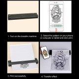 New Mini Wireless Multifunctional Bluetooth Tattoo Stencil Thermal Transfer Machine