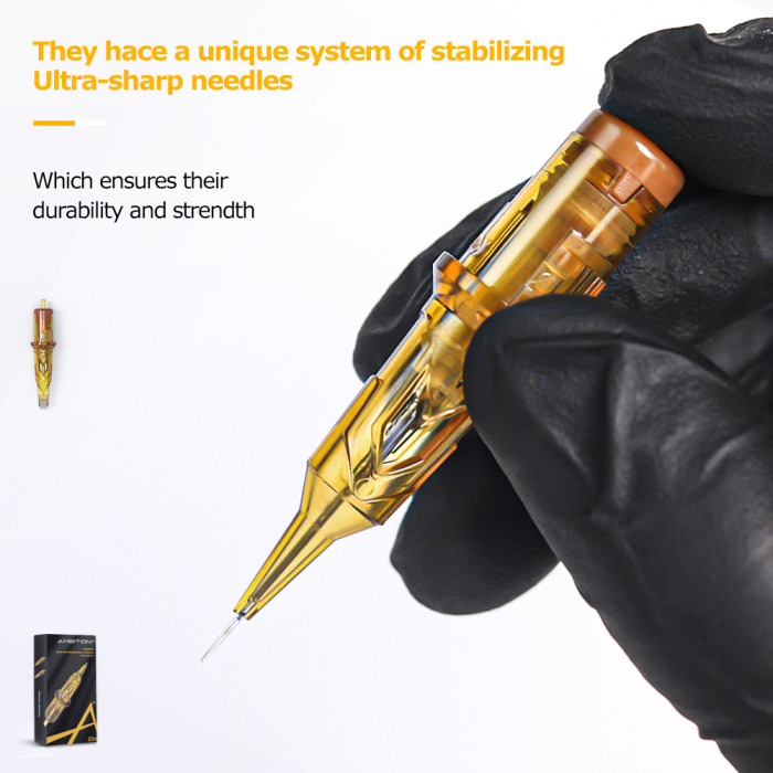20PCS/BOX Golden Armor Cartridges Needles
