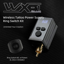Mini WX-1 Plus Wireless Battery Tattoo Power Supply Finger Ring Switch Kit