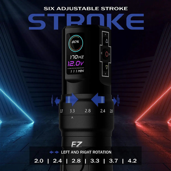 EZ P3 Pro Wireless Tattoo Battery Pen Machine With Adjustable Stroke