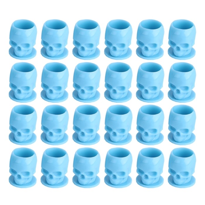 200PCS New Skull Disposable Tattoo Ink Cups