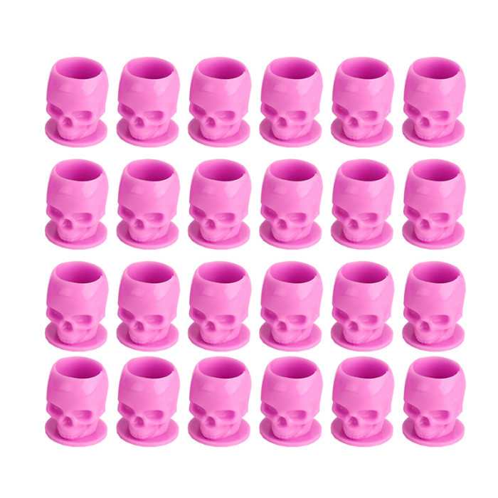 200PCS New Skull Disposable Tattoo Ink Cups