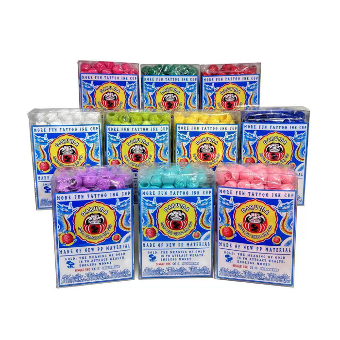 200PCS New Daruma Disposable Tattoo Ink Cups