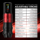New Bestia Wireless Tattoo Battery Pen Machine With 2.4-4.2mm Adjustable Stroke