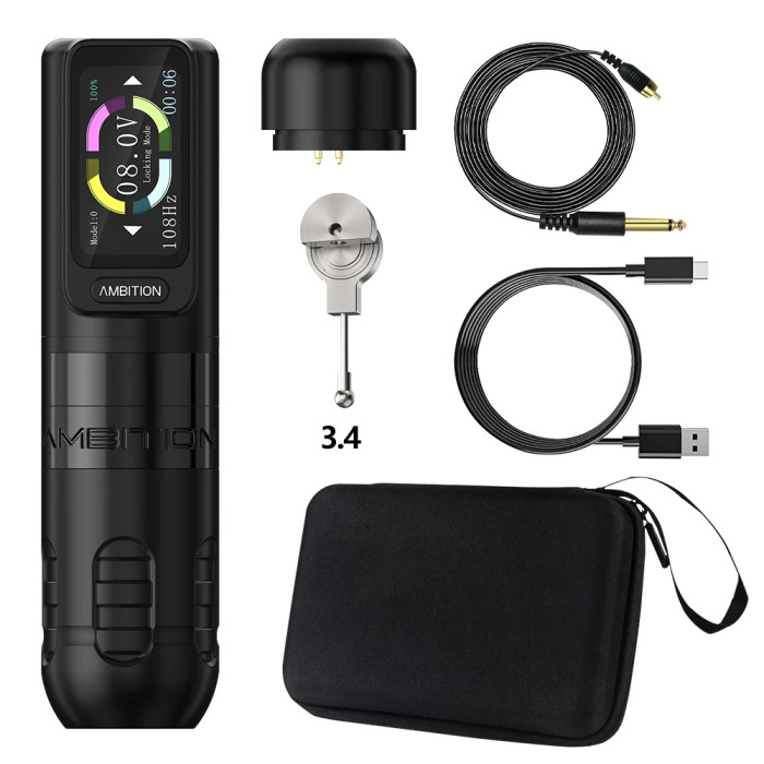New Zetton Touch Screen Wireless Tattoo Battery Pen Machine