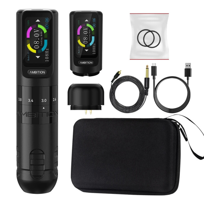 New Seher Touch Screen Wireless Tattoo Battery Pen Machine With 2.2-4.2mm Adjustable Stroke
