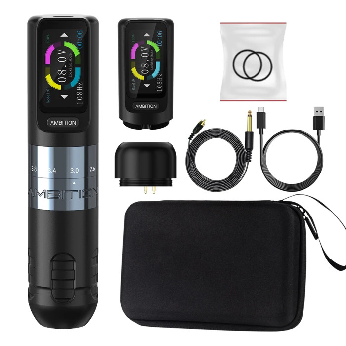 New Seher Touch Screen Wireless Tattoo Battery Pen Machine With 2.2-4.2mm Adjustable Stroke
