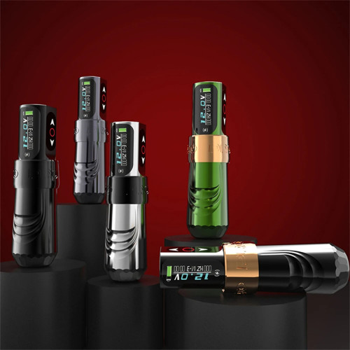 New FX-6 Pro Wireless Tattoo Battery Pen Machine With 2 Batteries