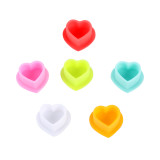 100PCS New Heart-shaped Soft Silicone Disposable Tattoo Ink Cups