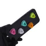 100PCS New Heart-shaped Soft Silicone Disposable Tattoo Ink Cups