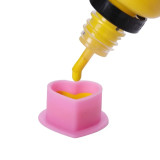 100PCS New Heart-shaped Soft Silicone Disposable Tattoo Ink Cups