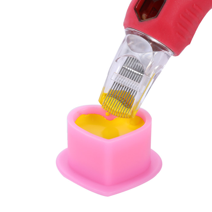 100PCS New Heart-shaped Soft Silicone Disposable Tattoo Ink Cups