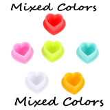 100PCS New Heart-shaped Soft Silicone Disposable Tattoo Ink Cups