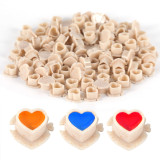 200PCS New Heart-shaped Eco-friendly Disposable Tattoo Ink Cups