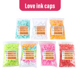 100PCS New Heart-shaped Soft Silicone Disposable Tattoo Ink Cups