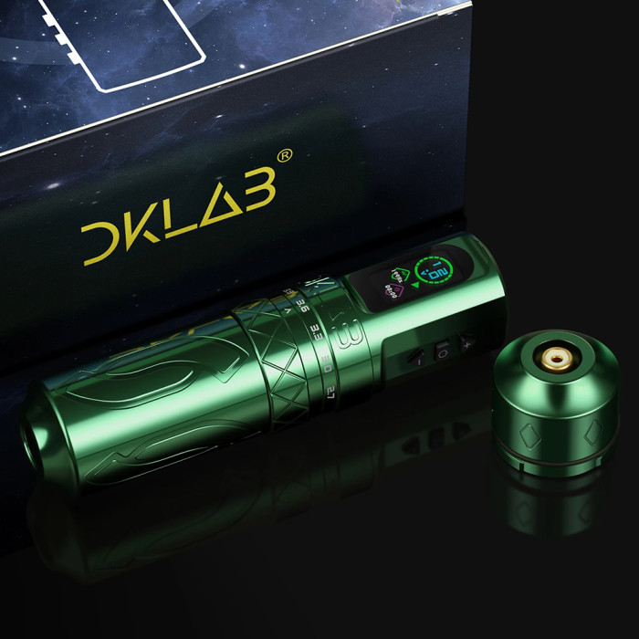 New Mizar Adjustable Stroke Wireless Tattoo Battery Pen Machine With 2 Batteries