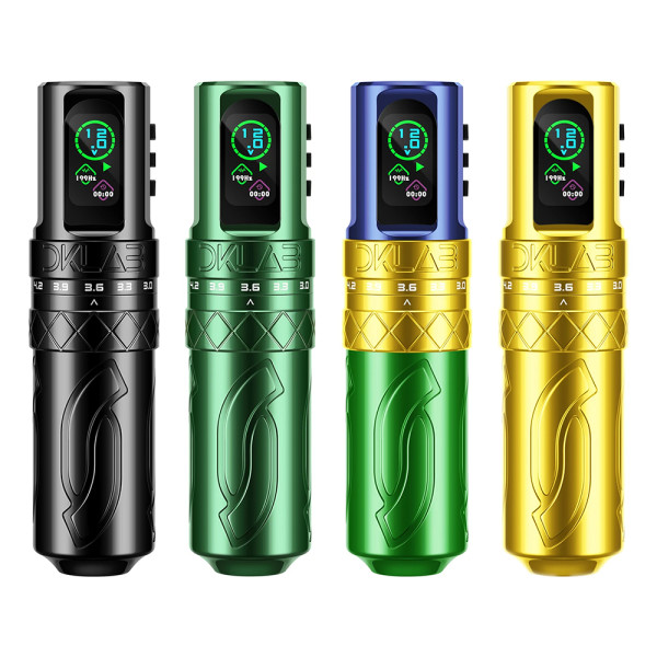 New Mizar Adjustable Stroke Wireless Tattoo Battery Pen Machine With 2 Batteries