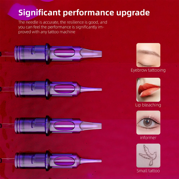 20PCS New Amethyst SMP & PMU Tattoo Cartridges Needles