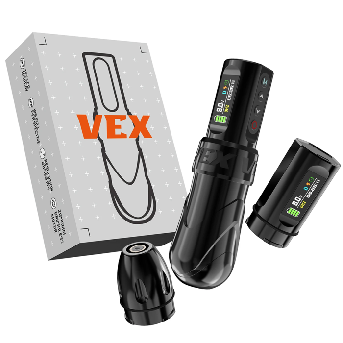 New VEX Wireless Tattoo Battery Pen Machine With 2 Batteries