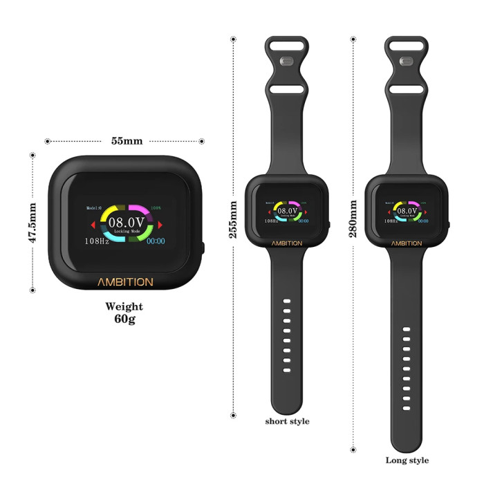 New Touch Screen Wireless Battery Portable Watch RCA Tattoo Power Supply