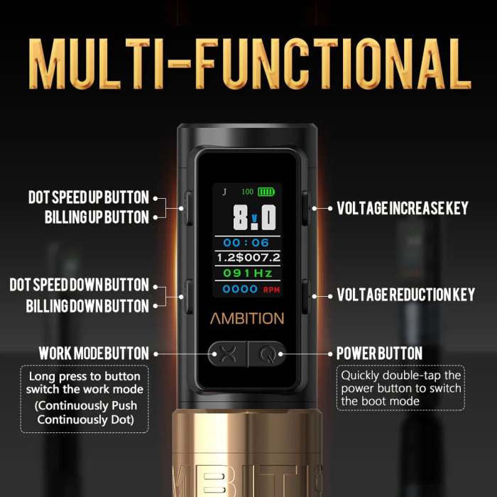 New Soldier Max Wireless Tattoo Battery Pen Machine