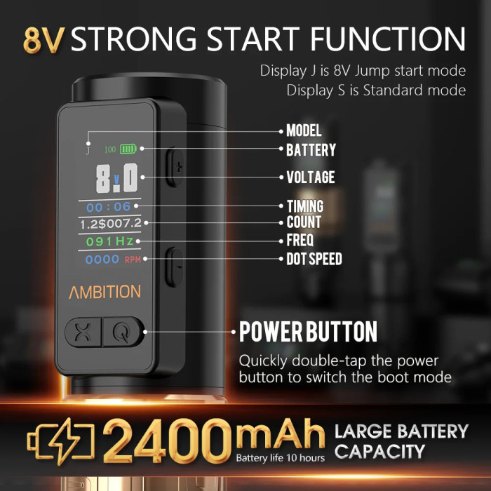 New Soldier Max Wireless Tattoo Battery Pen Machine