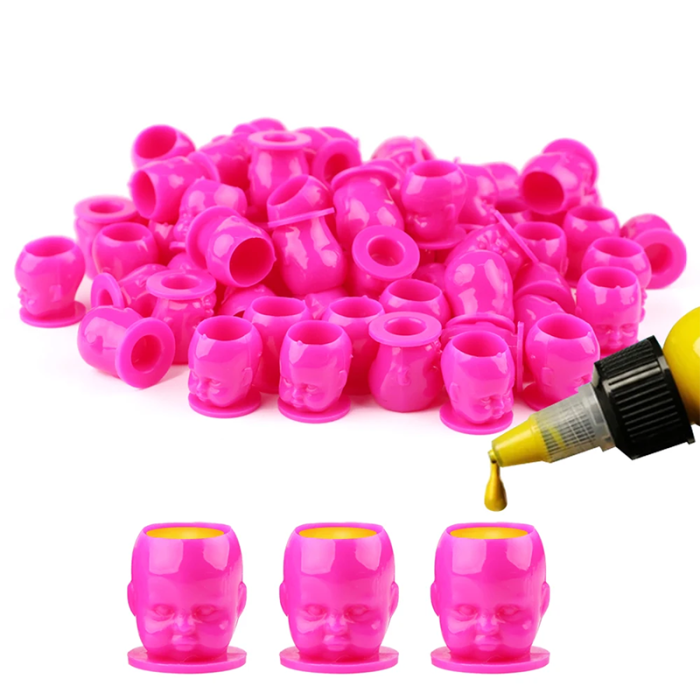 200PCS New Child Doll Shape Disposable Tattoo Ink Cups