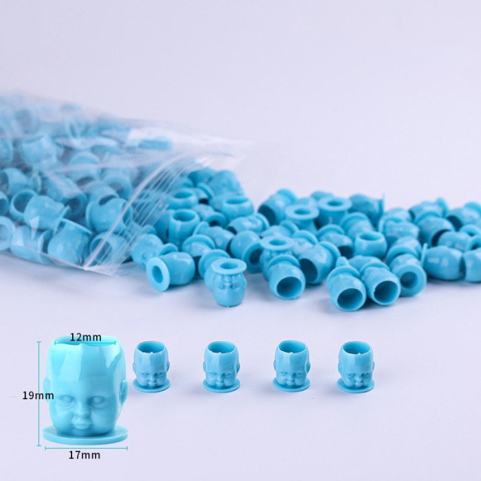 200PCS New Child Doll Shape Disposable Tattoo Ink Cups