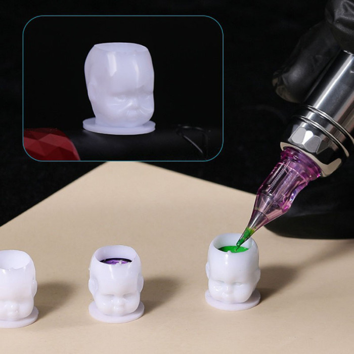 200PCS New Child Doll Shape Disposable Tattoo Ink Cups