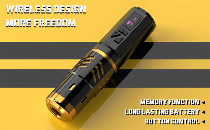 New WORMHOLE Wireless Tattoo Battery Pen Machine