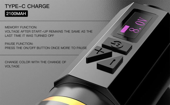 New WORMHOLE Wireless Tattoo Battery Pen Machine