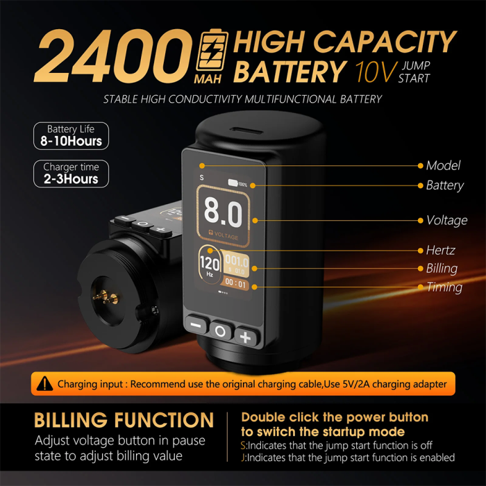 New Soldier 270 Wireless Tattoo Battery Pen Machine