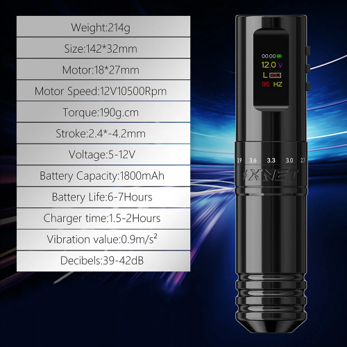 New Void Wireless Tattoo Battery Pen Machine With Adjustable Strokes