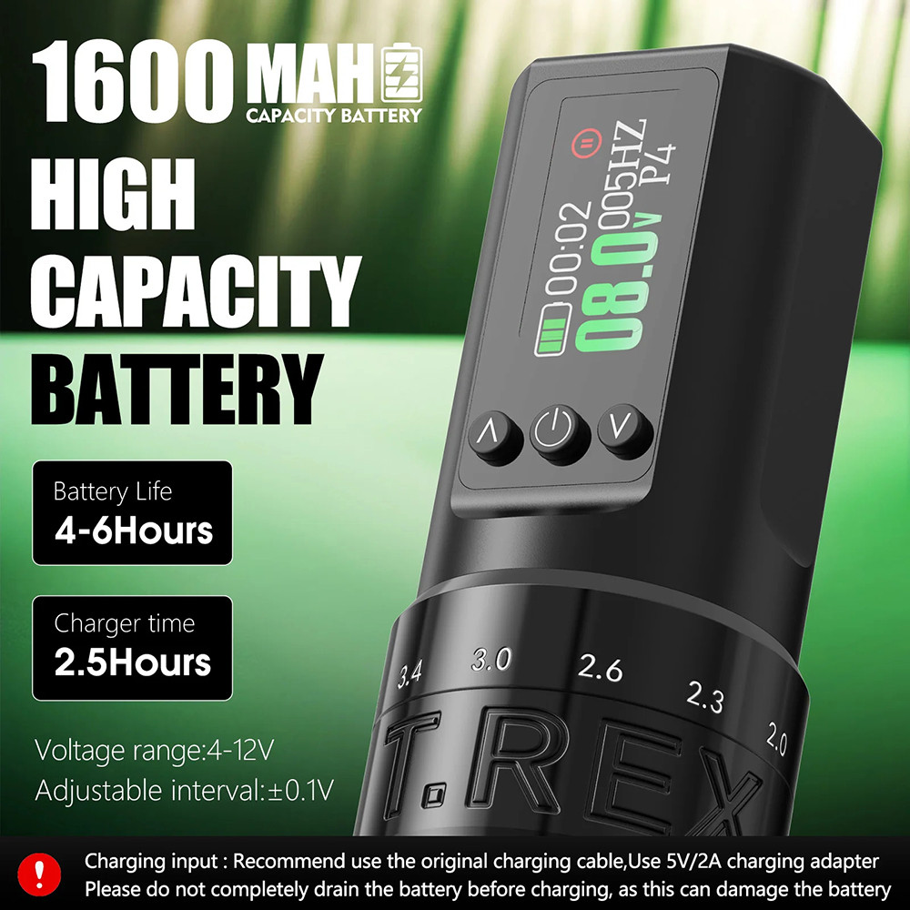 US$ 99.00 - New T-Rex V1 Wireless Tattoo Battery Pen Machine