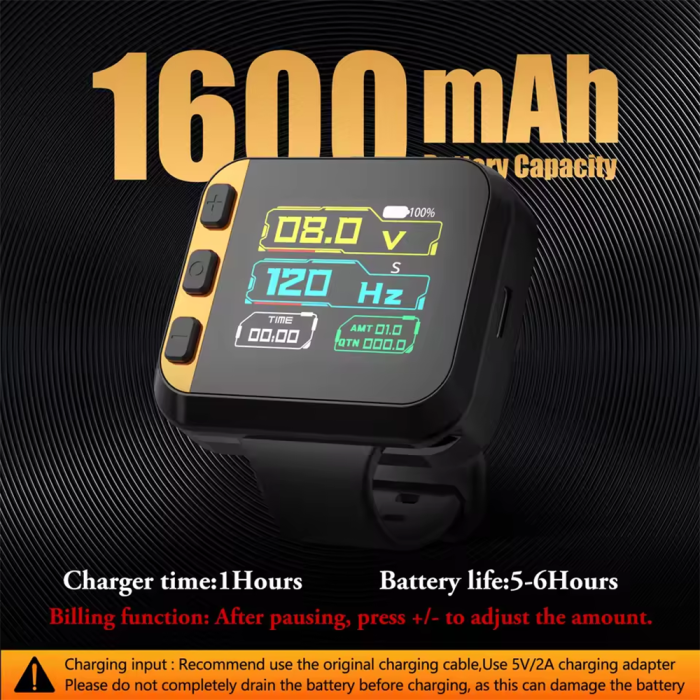 New S2 Wireless Battery Portable Watch RCA Tattoo Power Supply