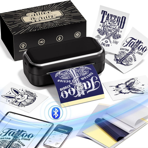 TP31 80mm Mini Bluetooth Wireless Tattoo Stencil Printer Portable Travel Device