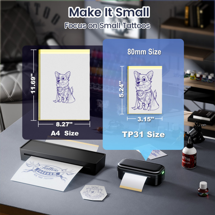 Tattoo Stencil Transfer Paper for TP31 Tattoo Thermal Printer