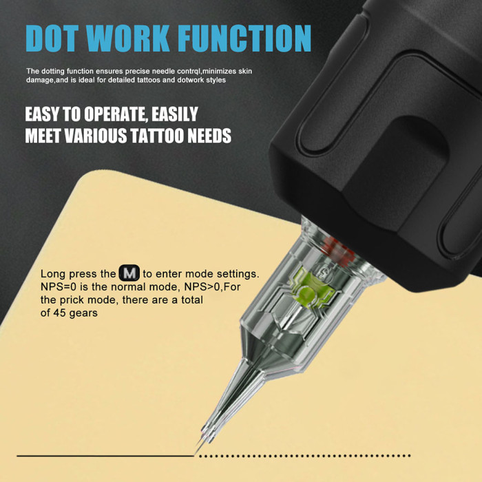 New EXOSTUDIO TM289 Wireless Tattoo Battery Pen Machine With Adjustable Stroke (Free Shipping)