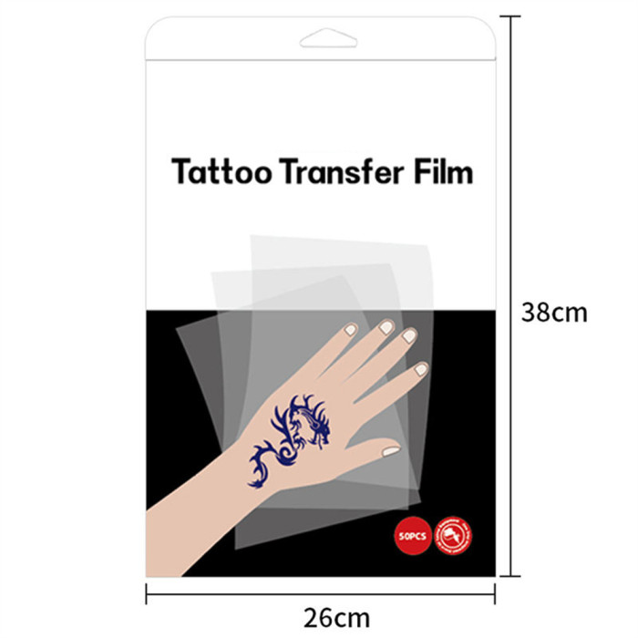 50PCS Transparent Tattoo Transfer Film