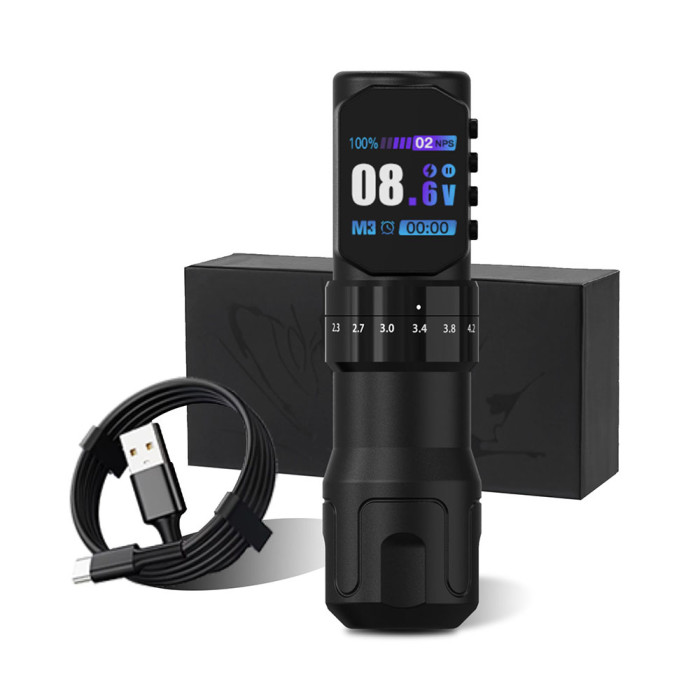 New EXOSTUDIO TM289 Wireless Tattoo Battery Pen Machine With Adjustable Stroke (Free Shipping)
