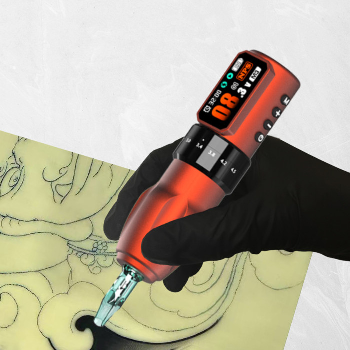 New EXOSTUDIO TM291 Wireless Tattoo Battery Pen Machine With Adjustable Stroke (Free Shipping)