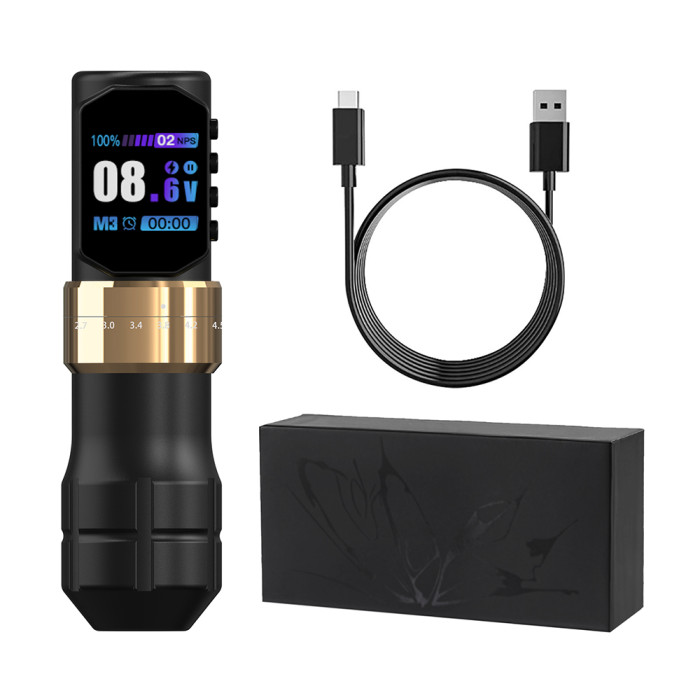 New EXOSTUDIO TM290 Wireless Tattoo Battery Pen Machine With Adjustable Stroke (Free Shipping)